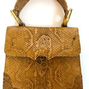 Vintage Snakeskin Handbag